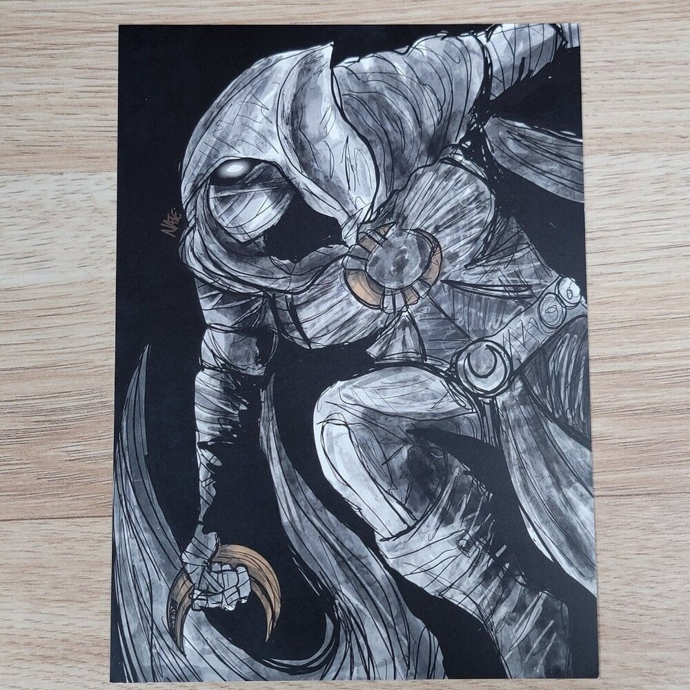 Moon‎ Knight Art Print Nate Johnson ComicTom101 Mystery Mail Call Marvel
